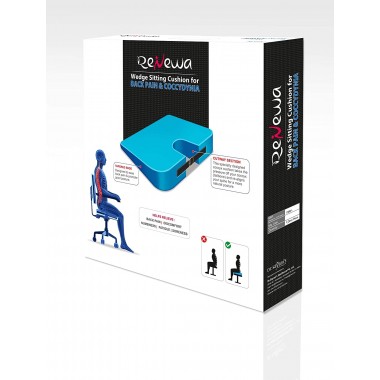 Renewa Wedge Sitting Cushion For Back Pain & Coccydynia