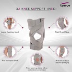 Tynor OA Knee Support (Neo) Strong Support,Pain Relief- Right leg