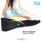 Orwalk Height Increase Insoles,3-Layer Height Increasing Shoe Insoles, Heel Raisers, Orthotic Insoles Adjustable Elevator Shoe Lifts for Men Women Height Booster Insoles